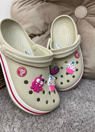 Дитячі крокси сабо crocs crocband kids для дівчаток усі розміри у наявності