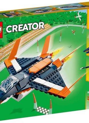 Конструктор lego creator сверхзвуковой самолёт 215 деталей (31126)