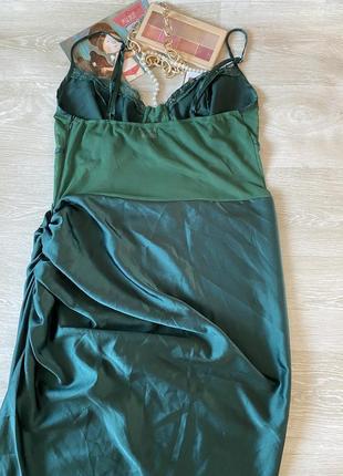 Ошатне атласне плаття міді2 фото