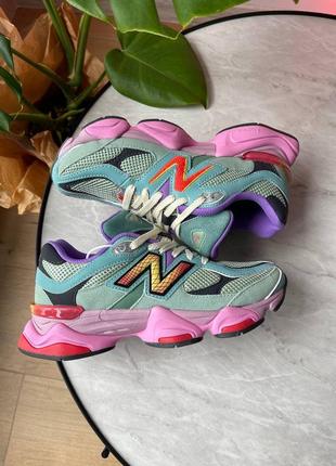 Нью беленс кросівки new balance 9060 warped multicolor3 фото