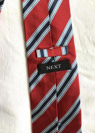 Нарядна смугаста класична краватка(галстук)2 фото