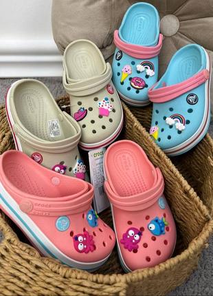 Дитячі крокси сабо crocs crocband kids clog усі розміри у наявності джибітси