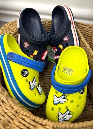 Детские кроксы сабо crocs crocband kids для мальчиков все размеры в наличии джибитсы