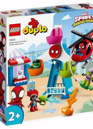 Конструктор lego duplo super heroes людина-павук і друзі пригоди на ярмарку 41 деталь (10963)