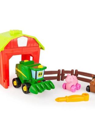 Игровой набор-конструктор john deere kids собери трактор с загоном (47210)