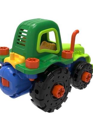 Конструктор edu-toys трактор з інструментами (js030)6 фото
