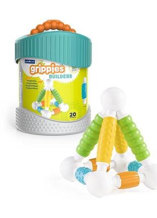 Магнітний конструктор guidecraft grippies builders, 20 деталей (g8311)