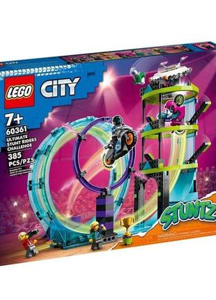 Конструктор lego city stuntz невероятная задача для каскадеров 385 деталей (60361)