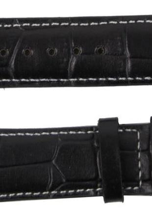 Ремешок для часов из кожи под крокодила mykhail ikhtyar ш22 мм черный