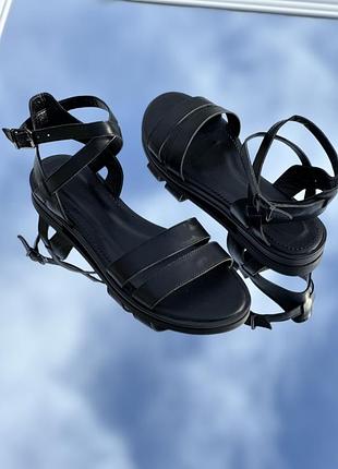 Жіночі шкіряні босоніжки чорні натуральна шкіра замша під замовлення всі кольори 36-44р