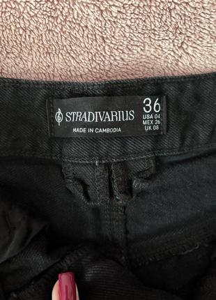 Шорты черные stradivarius3 фото