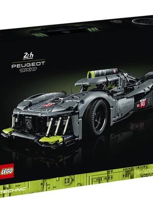 Конструктор lego techniс peugeot 9x8 24h le mans hybrid hypercar 1775 деталей (42156)