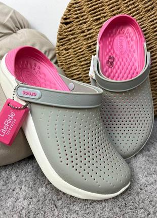 Жіночі крокси сабо crocs literide clog pearl усі розміри у наявності хіт продажів