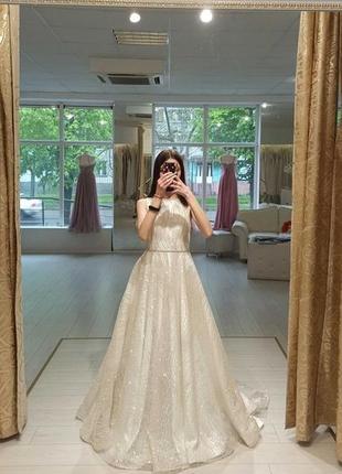 Свадебное/вечернее/выпускное белое платье2 фото