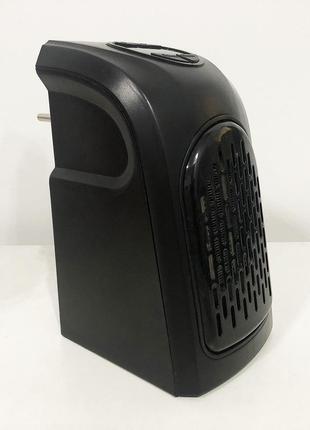 Портативний обігрівач rovus handy heater black, обігрівач дуйчик, побутовий тепловентилятор5 фото