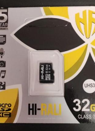 Usb microsd hi-rali hi-32gbsd10u1-00 32gb