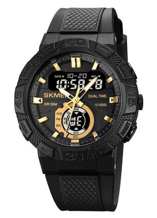 Часы наручные мужские skmei 1881gdbk, фирменные спортивные часы, оригинальные мужские часы брендовые