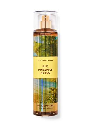 Парфюмированный спрей для тела bath and body works rio pineapple mango