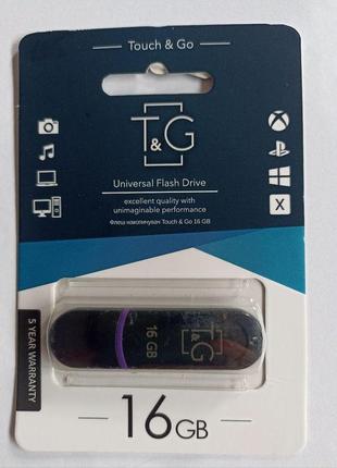 Usb flash t&g tg012-16gbbk jet 16gb (чорний)