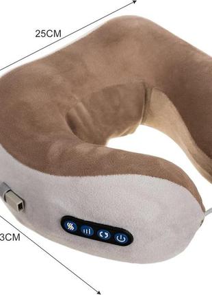 Массажер для шеи u-образная массажная подушка с функцией тепла уценка2 фото