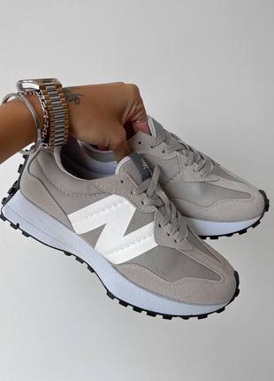 Кросівки new balance 327 white grey9 фото