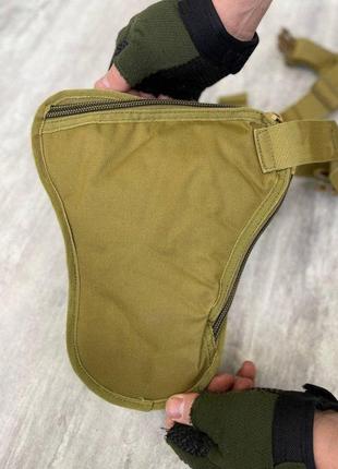 Сумка тактическая на бедро silver knight кайот