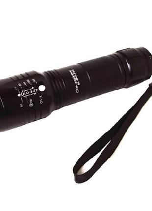 Кишеньковий тактичний ліхтар bailong bl-8900-p50 акумуляторний ліхтар 12 та 220 вт, кишеньковий міні ліхтар4 фото