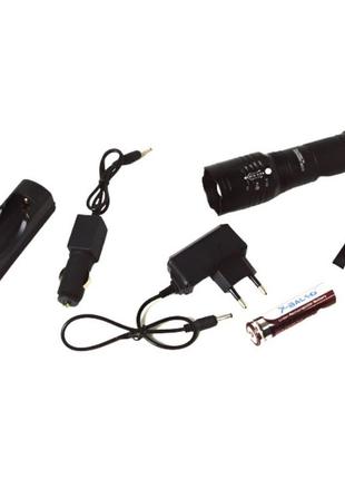 Кишеньковий тактичний ліхтар bailong bl-8900-p50 акумуляторний ліхтар 12 та 220 вт, кишеньковий міні ліхтар5 фото