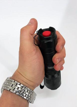 Кишеньковий тактичний ліхтар bailong bl-8900-p50 акумуляторний ліхтар 12 та 220 вт, кишеньковий міні ліхтар8 фото