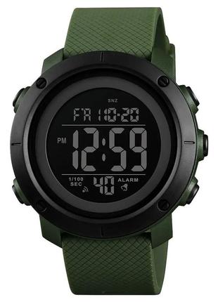 Часы наручные мужские skmei 1426agbk army green-black, часы наручные мужские. цвет: зеленый