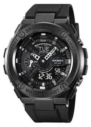 Часы наручные мужские skmei 2101bk, армейские часы противоударные, оригинальные мужские часы спортивные