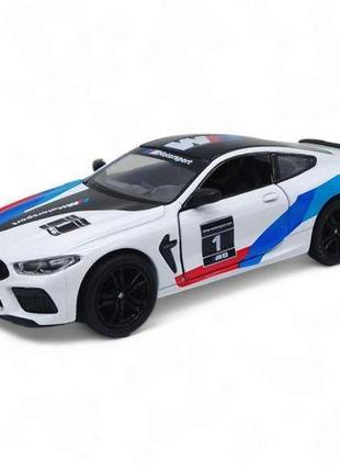 Машинка kinsmart "bmw m8 competition coupe 5", белая