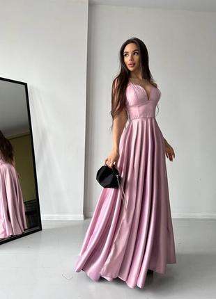 Роскошное вечернее / выпускное платье макси с разрезом на ножке 👗