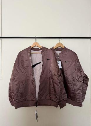 Курточка бомбер оверсайз nike bomber1 фото