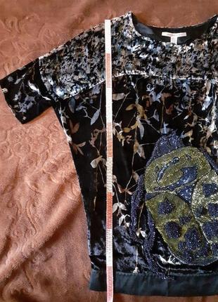 Велюрове оксамитове шовкова сукня блискуче з вишивкою травневий жук7 фото
