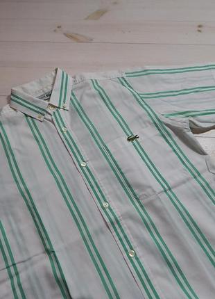 Вінтажна сорочка vintage chemise lacoste made in france shirt2 фото