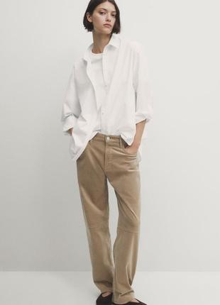 Вельветовые брюки massimo dutti весна-лето 20242 фото