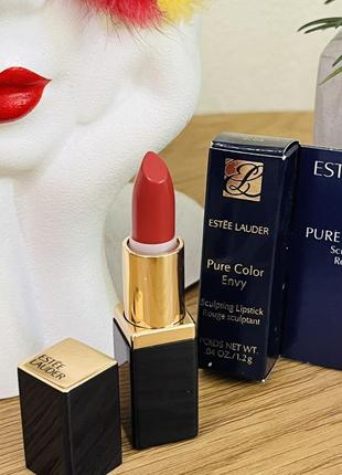 Оригінал estée lauder pure color envy sculpting lipstick помада 420 rebellious rose2 фото