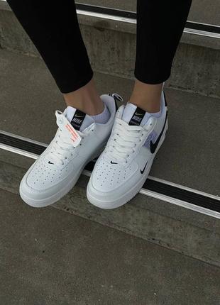 Кросівки nike air force 1 low  black/white8 фото