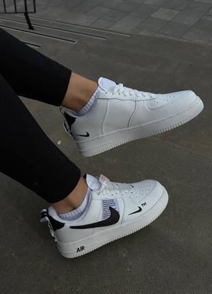 Кросівки nike air force 1 low  black/white9 фото