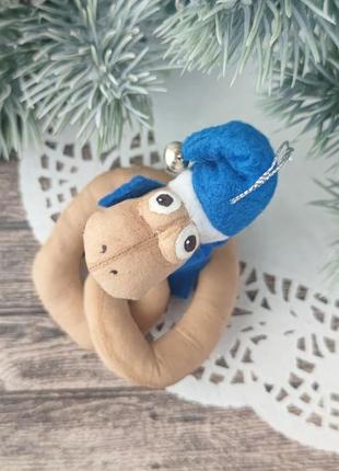 Игрушка на елку "новогодний змей"3 фото