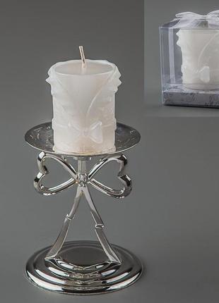 Свадебная свеча (6 см) (цвет кремовый, белый)