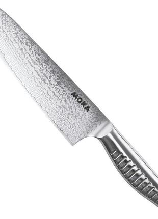 Нож кухонный сантоку 18 см suncraft серебряный (2000002913894)