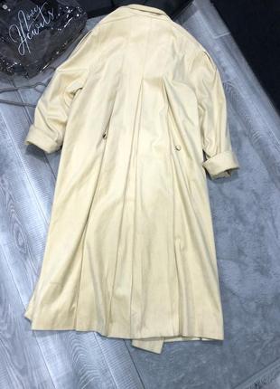 Шикарное эксклюзивное пальто длинное пальто лимонный беж7 фото