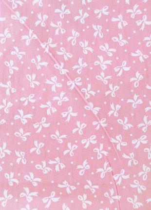 Ткань хлопок "мелкий бант на розовом". отрез 40*50 см