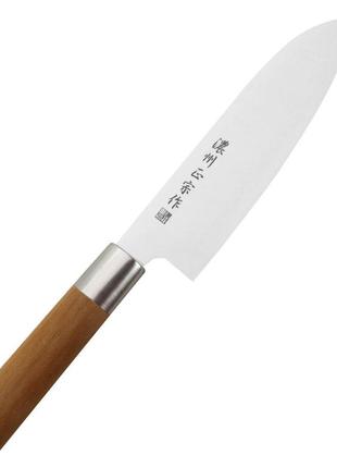 Кухонный нож сантока 17 см satake коричневый (2000002914068)