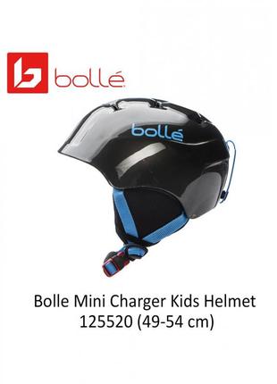 Шолом гірськолижний дитячий bolle mini charger kids helmet xs 49-54 чорний 125520