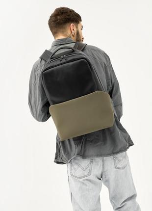 Рюкзак унісекс sambag zard dart black с хаки