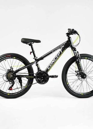 Спортивний велосипед "concept" 24" corso чорний (2000002836858)