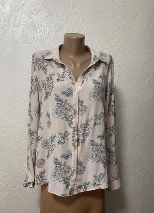 Рубашка, блузка, сорочка принт квітки